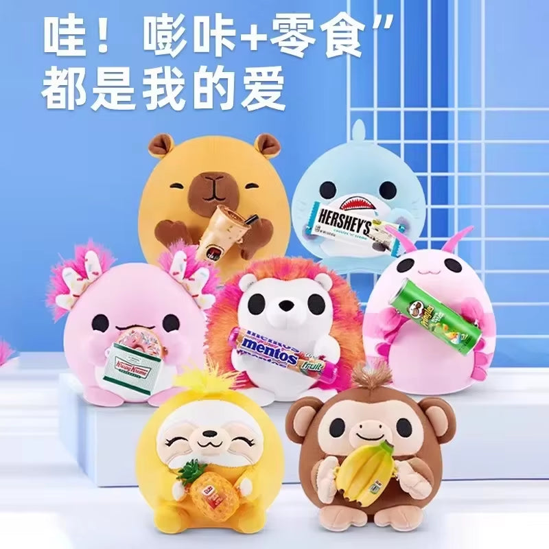 Zuru Snackles Serie 2 Anime Figures Mini Brand Figurine Kawaii Figure Miniverse Pvc Room Decora Children'S Customized Surprises