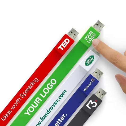 Promotion Custom Logo Cle Usb Bracelet Silicone Pendrive Wristband Flash Drive Bracelet Usb Drive 16 Gb Usb Bracelet