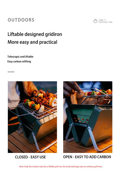 Portable BBQ Stove Folding Grill – Compact, Lightweight, and Perfect for Outdoor Cooking