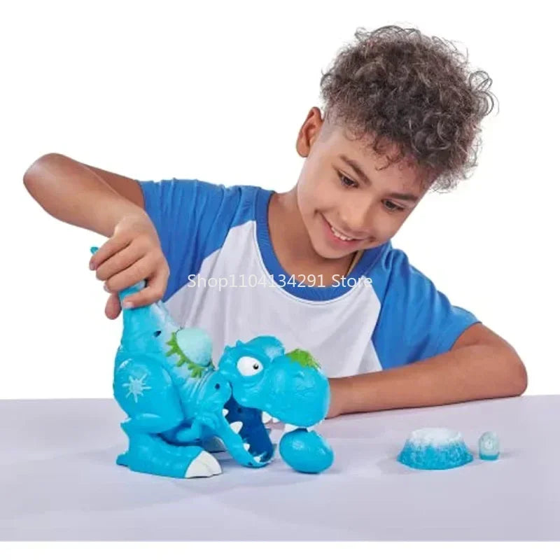 ZURU Smashers Dinosaurs Ice Age Ice Rex Playset Series 3 Tyrannosaurus Rex Playset Collectible Toys Boys Gift Sets for Kids