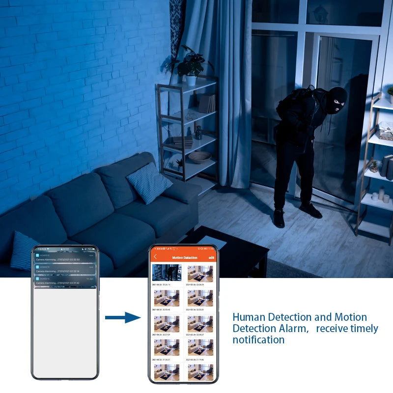 1080P HD Mini WiFi Camera – Wireless Loop Recording IP Cam with Motion Sensor, Alarm Push & Hidden Surveillance