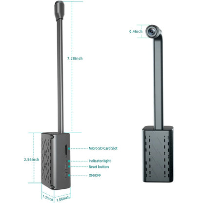 1080P HD Mini WiFi Camera – Wireless Loop Recording IP Cam with Motion Sensor, Alarm Push & Hidden Surveillance