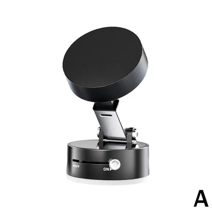 360° Foldable Lazy Phone Mount – Dual Vacuum Suction with Magnetic Grip for Hands-Free Viewing
